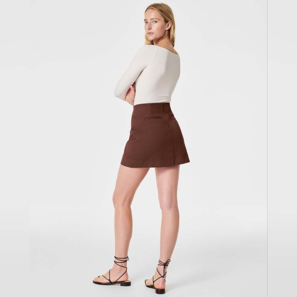SPANX® Stretch Twill Mini Skirt